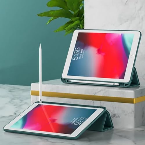 iPad Pro 12.9 ile uyumlu (2018) 3.Nesil Kılıf Kalem Koyma Bölmeli Uyku Modlu Deri,Silikon Attravtive Smart Cover