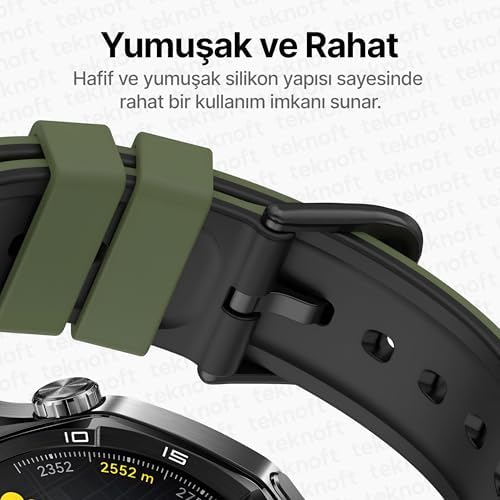 22mm ile Uyumlu Saatler için Çift Renkli Benekli Model 46mm Silikon Kordon (GT6 Pro/GT6/GT5 Pro/GT5/GT4/ 4 Pro/GT3/GT3 Pro/GT2/GT2 Pro)