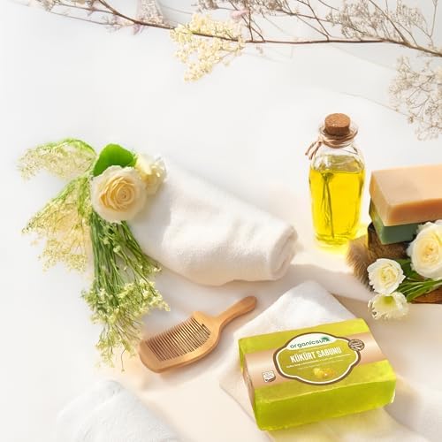 Doğal Kükürt Sabunu 140 Gr 1 Adet Tüm Cilt Tipleri İçin Antioksidan ve Hücre Yenileyici Etkili