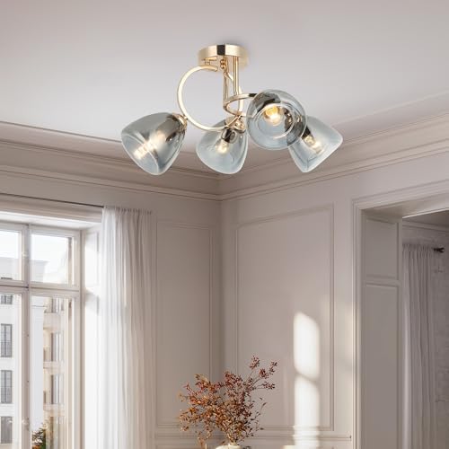 MASTAR 4'LÜ ALTIN PLAFONYER 4XE27