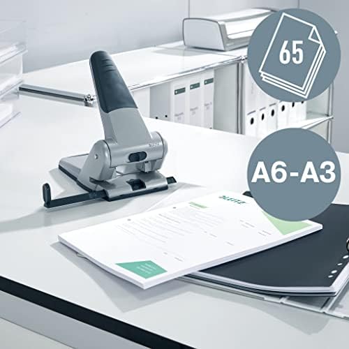 Güçlü Metal Delgeç, Siyah, 65 Sayfa Kapasiteli, Format Sınırlaması ve Ayar Çubuğu, Metal, 51800095