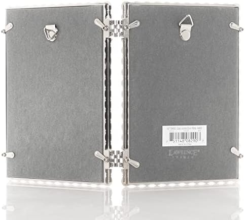 4x6 Gümüş Metal Işıltılı Çift Çerçeve - Şeffaf Parlaklık