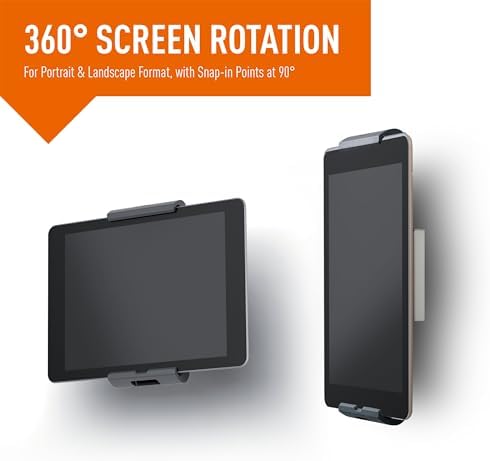 893323 Duvar Montajlı Tablet Tutucu, Gümüş/