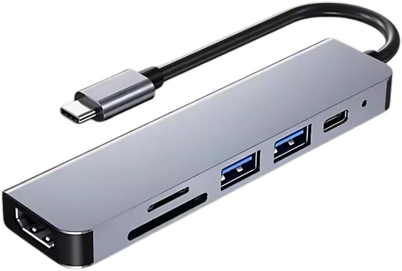 Akım Korumalı 87W 6in1 Type-c To 4K HDMİ USB3.0 Sd Tf Dönüştürücü Hub Type-C Usb Dönüştürücü