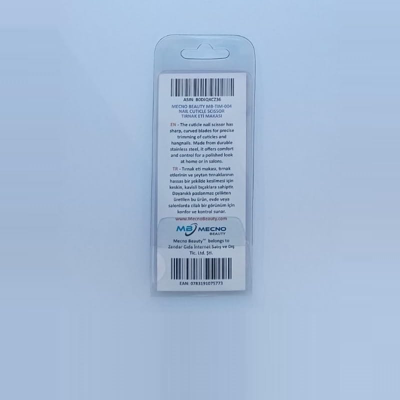 Profesyonel Paslanmaz Çelik Tırnak Makası, 9 cm, Metalik Gri, MB-TIM-004