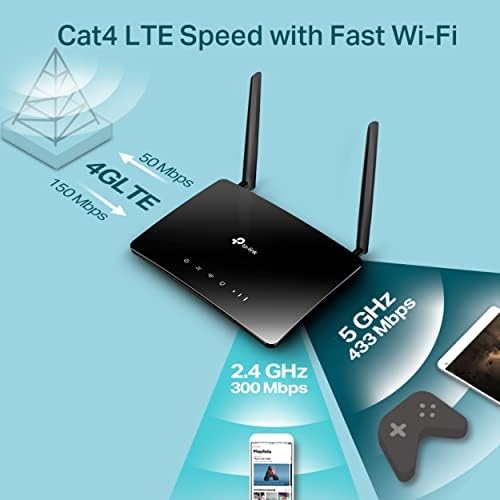 MR200, AC750 Mbps Kablosuz Dual Band 3G/4G LTE Router, Çift Bantlı