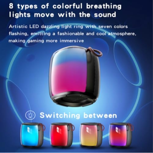 10W Dahili Hoparlörlü 2500 mAh Bataryalı BT 5.3 RGB Kablosuz Mini Hoparlör