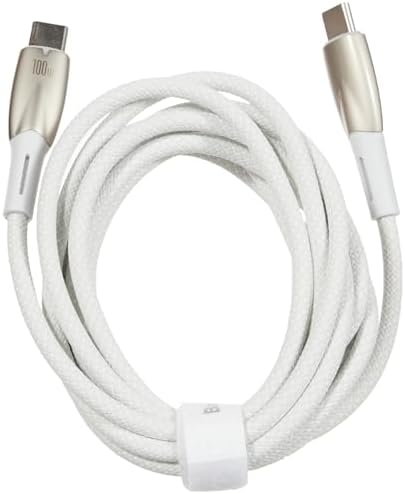 Glimmer Series 100W 200 cm PD Type-C Şarj Kablosu Beyaz