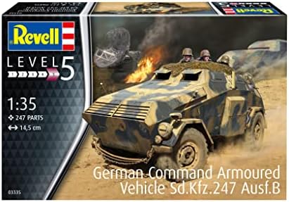 German Zırhlı Araç Sd.Kfz.247 Ausf.B Model Kit Askeri Araç