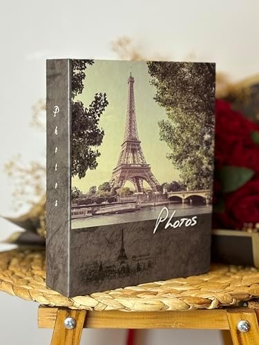 10 x 15 CM 200'lük Eyfel Kulesi Desenli Fotoğraf Albümü