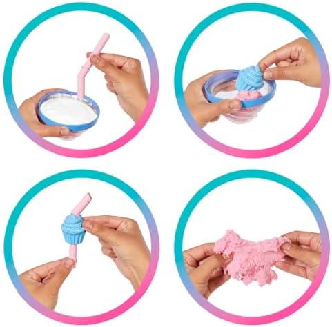 Pop Reveal Serisi bebek ve aksesuar seti, Atıştırmalık Serisi, Kapkek Düşkünü Havalı Kız ve evcil hayvanı, renk değişimi dahil 8 sürpriz, JFY61