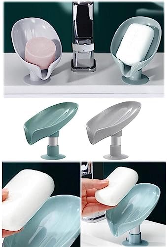 2 Adet Plastik Vantuzlu Su Giderli Katı Sabunluk, Katı Sabun Kutusu