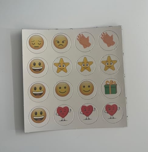 hdg Manyetik Mıknatıslı Emoji Gülen Yüz Gülenyüz Yıldız kalp hediye alkış 160 adet