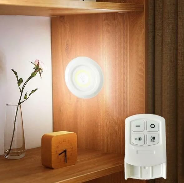 H1COB Uzaktan Kumandalı Tekli Spot Lamba Pilli Dolap Altı Spot