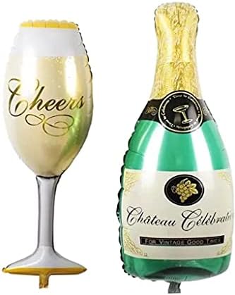 Dev Boy Şampanya Kadeh Folyo Balon Seti