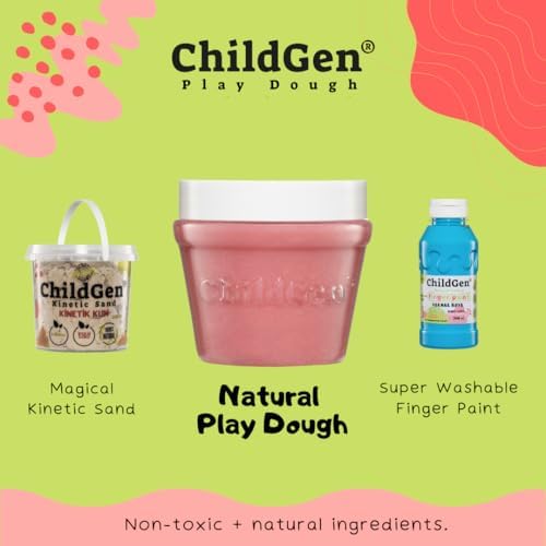 Doğal Oyun Hamuru 3'lü Set MAVİ KIRMIZI YEŞİL 3x125gr - Premium Kavanoz