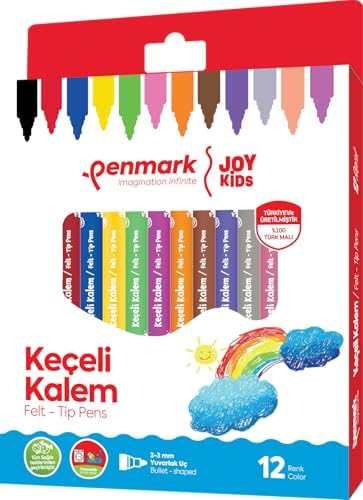 Süper Yıkanabilir Keçeli Kalem 12'li