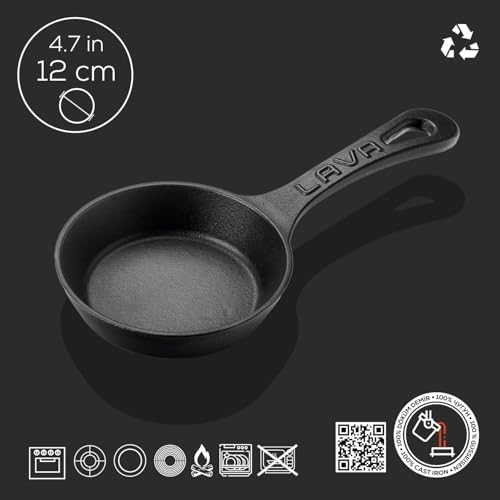 Döküm Mini Yuvarlak Saplı Çap 12 Tava