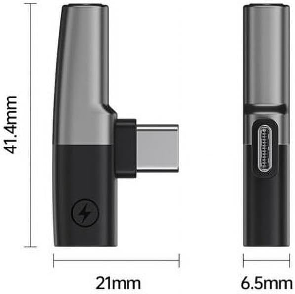 30W Hızlı Şarj Type-c to 3.5 MM Kulaklık Dönüştürücü Çevirici Şarj Kulaklık Adaptörü Type-c to 3.5mm