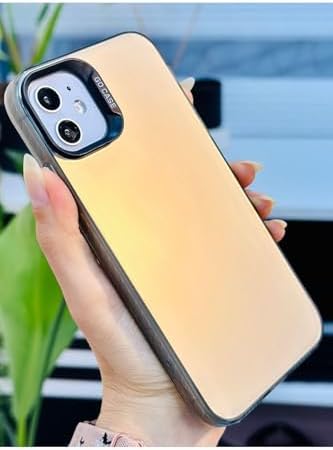 11 ile Uyumlu (12 Görünümlü) KÖŞELİ Parmak İzi Bırakmaz Baskılı Metalik ELECTRO Silikon Kılıf