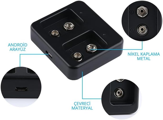 2X9 Volt Lityum Pil Şarj Cihazı DC8.4V/260mA (Li-ion, Li-Po, LiFePO4)