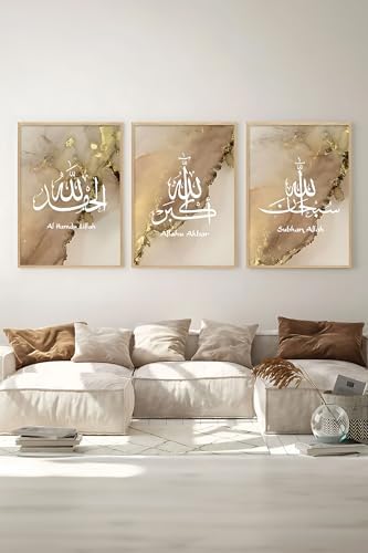 3 Parça Çerçeve Görünümlü Mdf Tablo Seti - ARTSYCLLCT1-3348