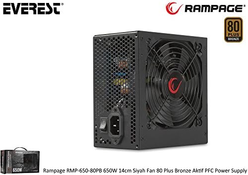 RMP-650-80PB 650W 14cm Siyah Fan 80 Plus Bronze Aktif PFC Power