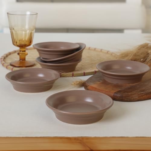 Mat Toprak Taupe Bloom Çerezlik/Sosluk 12 Cm 6 Adet 977