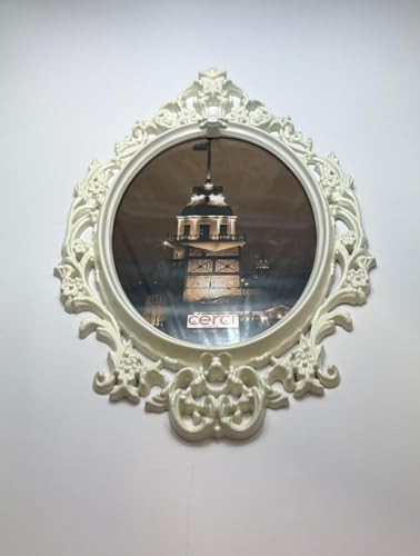 Beyaz Varaklı Dekoratif Duvar Çerçevesi