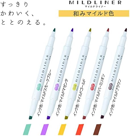 Zebra WKT7-5C-RC-N Vurgulayıcı, Mildliner, Renk, RC5 Renkler