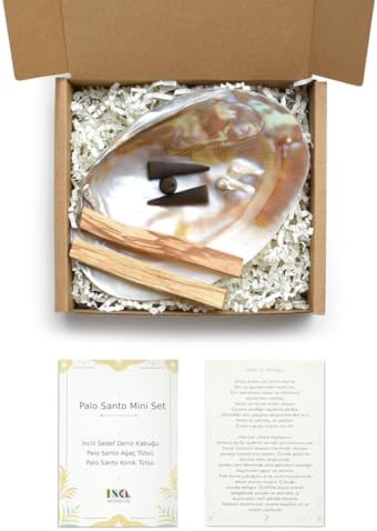Palo Santo Mini Set - İncili Deniz Kabuğu - Palo Santo Tütsü - Tütsülük - Meditasyon - Pozitif Enerji