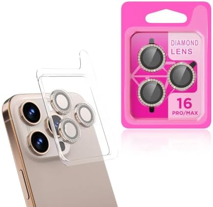 ZORE İle Uyumlu 16 Pro 16 Pro Max CL-06 Kamera Lens Koruyucu Titanyum