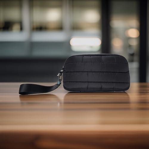 LEONAANELIA AGENA Günlük Çanta, Siyah, Orta Boy, Polyester, Su İtici, Fermuarlı, Çok Bölmeli, Düz, 14x25x5.5 cm