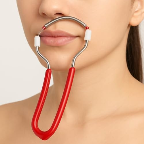 Yaylı Manuel Epilatör & Cımbız – Dudak Üstü, Çene, Yanak ve Kaş Bölgesi İnce Tüy Temizleyici – Acısız, Hijyenik, Taşınabilir Kadın Yüz Epilasyon Aleti 2 li Set