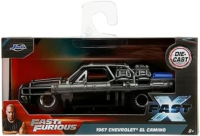 Hızlı ve Öfkeli Hızlı X 1:32 1967 Chevy El Camino Kafesli Versiyon Döküm Arabalar, Çocuklar ve Yetişkinler için Oyuncaklar