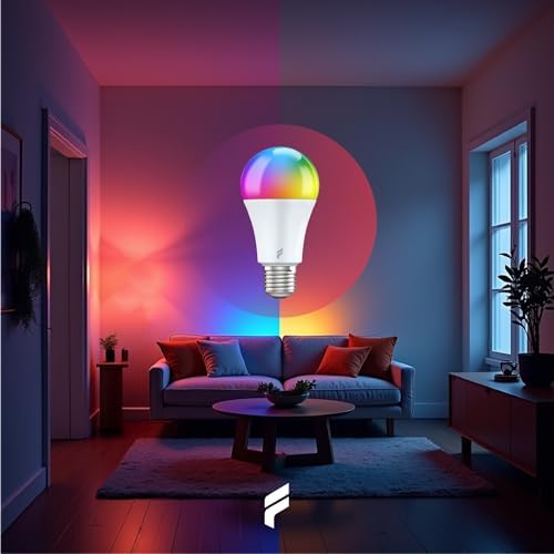 Akıllı Led Ampul 5'li Set, 9w-titreşimsiz, 16.7 Milyon Renk, Sesli Kontrol, 850'lümen, Doğal Sarı ve Beyaz Renk, Ambiyans, Destekli