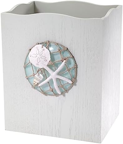 - Çöp Sepeti, Dekoratif Çöp Kovası, Plajdan Esinlenen Banyo Aksesuarları (Seaglass Koleksiyonu)