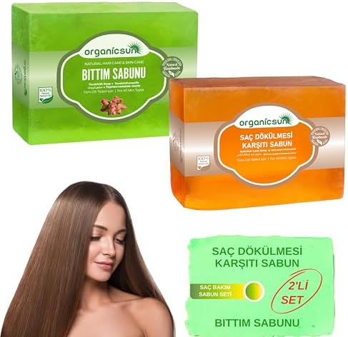 2'li Set Doğal Bıttım Sabunu ve Saç Dökülmesi Karşıtı Sabun Dökülme Karşıtı Sabun Seti