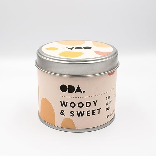 & - Odunsu ve Tatlı Kokulu Tasarım Dekoratif Desenli Soya Mumu I 140 gr (Renkli)