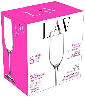 Fame 6'lı Şampanya Kadehi