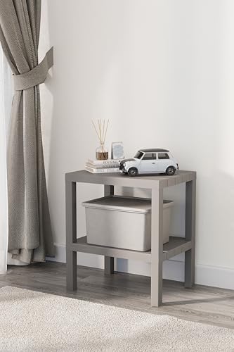 Life 2 Katlı Plastik Gri Banyo Mutfak Rafı MIT1056