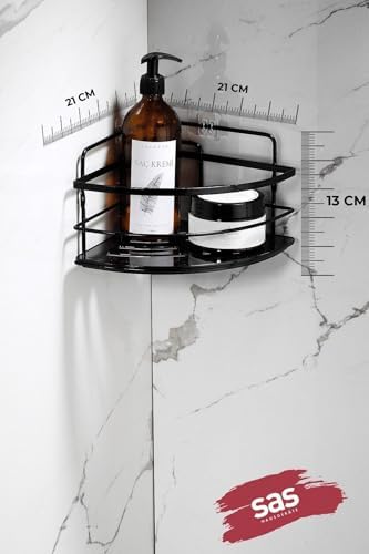 Yapışkanlı Ömür Boyu Paslanmaz Kristal Ayarlanabilir Raf Banyo Düzenleyici Şampuanlık LK-01 SS