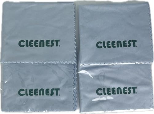 Yüksek Kaliteli Mikrofiber Temizleme Bezi Gözlük Temizleme Bezi Gözlükler, Ekranlar, Tabletler, Gözlükler için, 4 Adet, (15 x 18 cm) Turkuaz ...