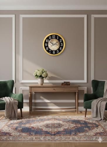 Galaxy Premium Serisi Dünya Haritası Kadranlı Duvar Saati 35 cm