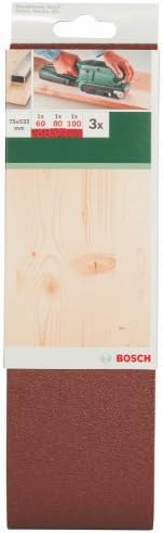 - Tank Zımpara Kağıdı 3'lü Set, 75 x 533 mm 60/80/100 Kum