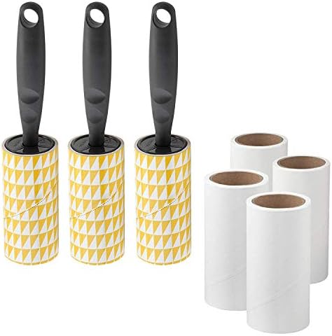 BASTIS 3'lü Gri Lint Rulo Seti, 4 x Dolum Rulosu