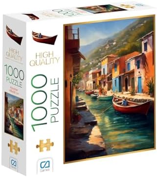 Kayıklar 1000 Parça 2,2mm Kalınlık 48x68cm Profesyonel Hobi Puzzle Yapboz Serisi