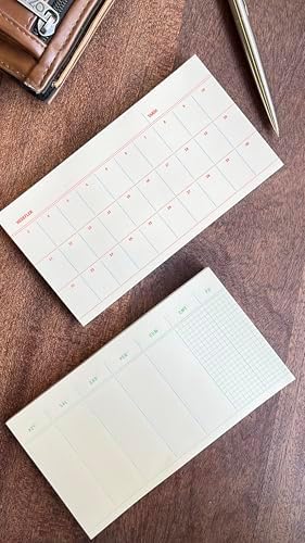 4'lü Masaüstü Tarihsiz Planlayıcı Set (Hedefler, Haftalık Planlayıcı, Noktalı ve Çizgili Notepad)