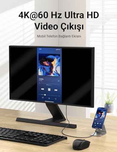 240W, 20 Gbps, 4K 60Hz, USB C'den USB C'ye, Örgülü Hızlı Şarj, Görüntü ve Veri Aktarım Kablosu PD 3.2, 5A, 15, 16, 17, M2 MacBook Pro, Air, iPad Pro ve Galaxy S25, S24, S23 ile Uyumlu