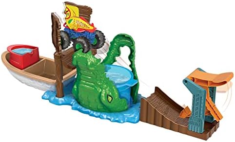 Trucks Renk Değiştiren Araçlar Timsahtan Kaçış Oyun Seti, 4 yaş ve üzeri, HGV14